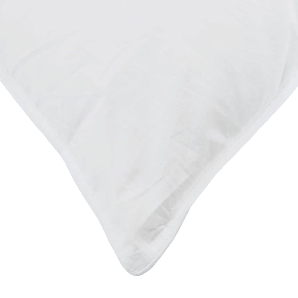 vidaXL Poduszka z poduszką 2 pcs Biały 65 x 65 cm Pióra