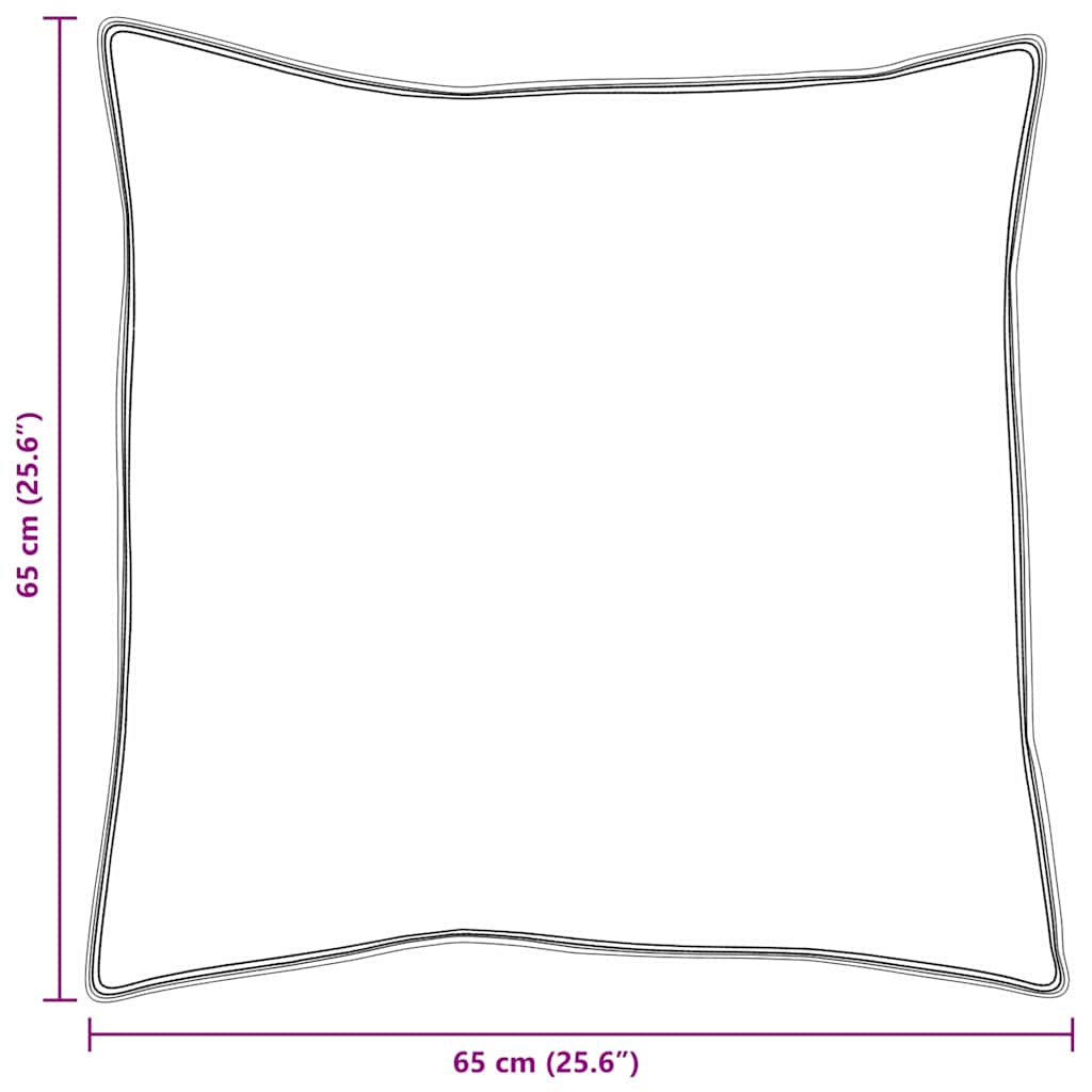 vidaXL Poduszka z poduszką 2 pcs Biały 65 x 65 cm Pióra
