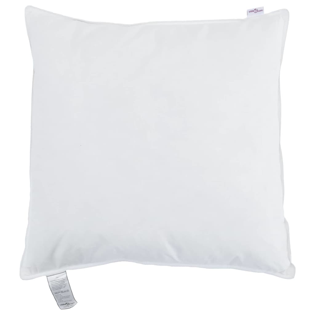 vidaXL Poduszka z poduszką 2 pcs Biały 65 x 65 cm Pióra