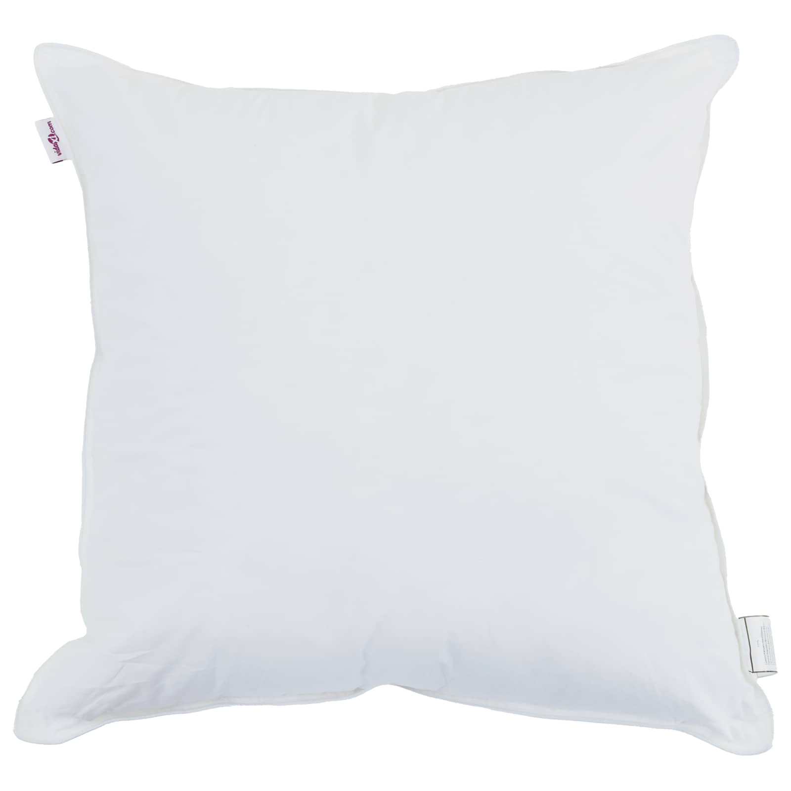 vidaXL Poduszka z poduszką 2 pcs Biały 60 x 60 cm bawełna
