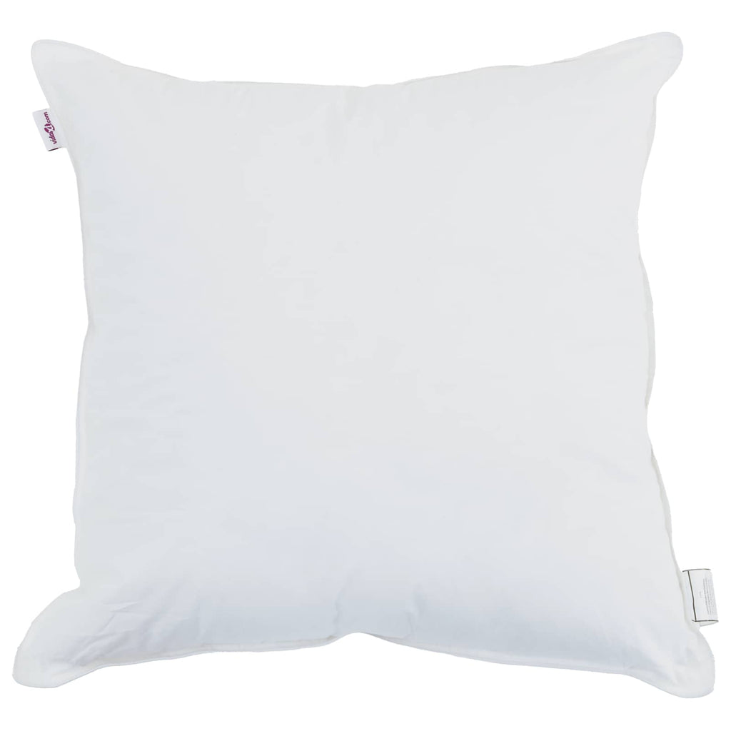 vidaXL Poduszka z poduszką 2 pcs Biały 80 x 80 cm bawełna