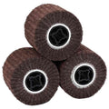 vidaXL Rolle do Szlifowania 3 pcs Brązowy 12 x 12 x 10 cm