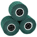 vidaXL Rolle do Szlifowania 3 pcs Zielony 12 x 12 x 10 cm