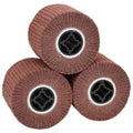vidaXL Rolle do Szlifowania 3 pcs Brązowy 12 x 12 x 10 cm