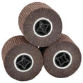vidaXL Rolle do Szlifowania 3 pcs Brązowy 12 x 12 x 10 cm