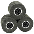 vidaXL Rolle do Szlifowania 3 pcs Czarny 12 x 12 x 10 cm