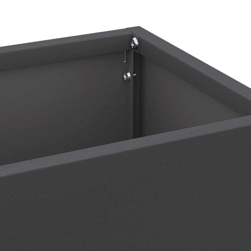 vidaXL Stojak na Parasol Deszczowy Czarny 15,5 x 15,5 x 49 cm Stal
