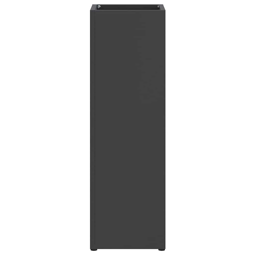 vidaXL Stojak na Parasol Deszczowy Czarny 15,5 x 15,5 x 49 cm Stal