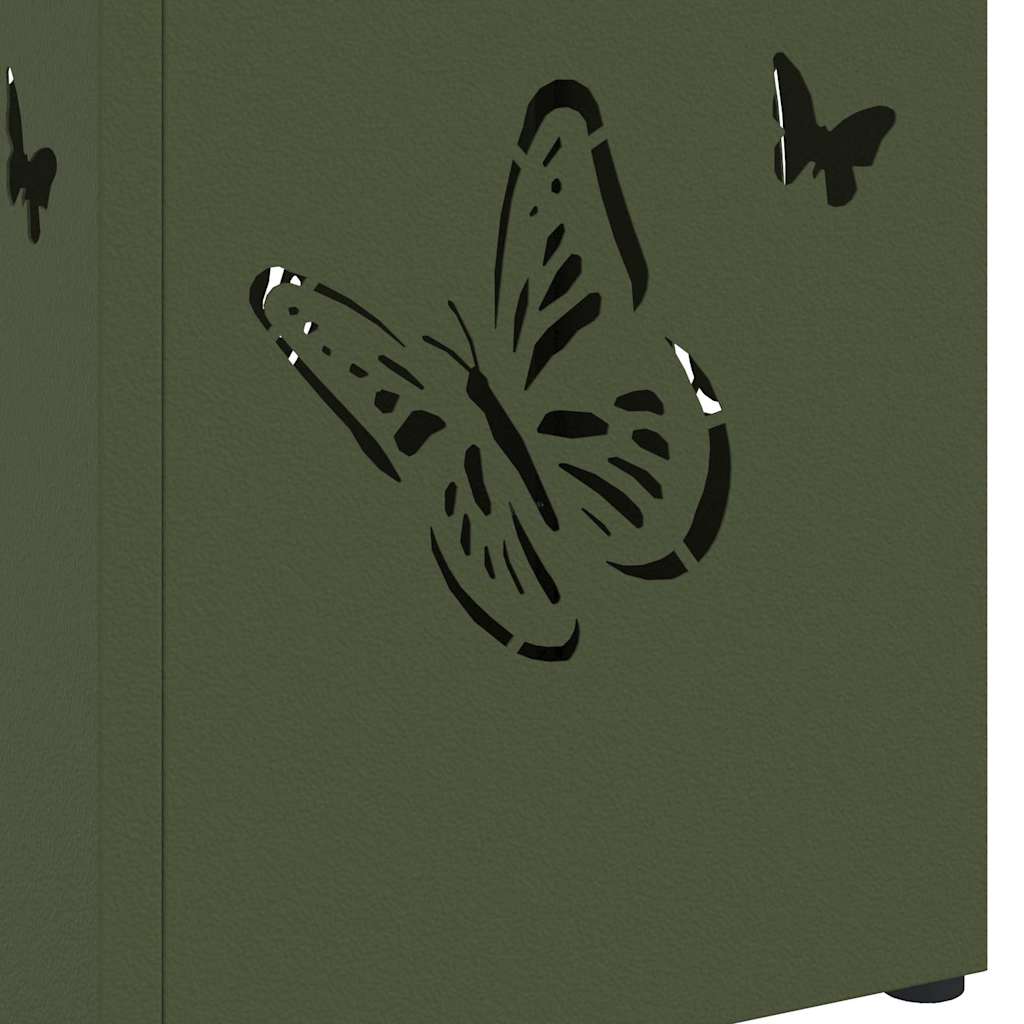 vidaXL Stojak na Parasol Deszczowy Oliwkowy 15,5 x 15,5 x 49 cm Stal