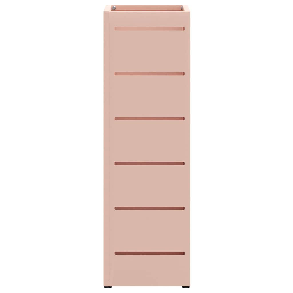 vidaXL Stojak na Parasol Deszczowy różowy 15,5 x 15,5 x 49 cm Stal