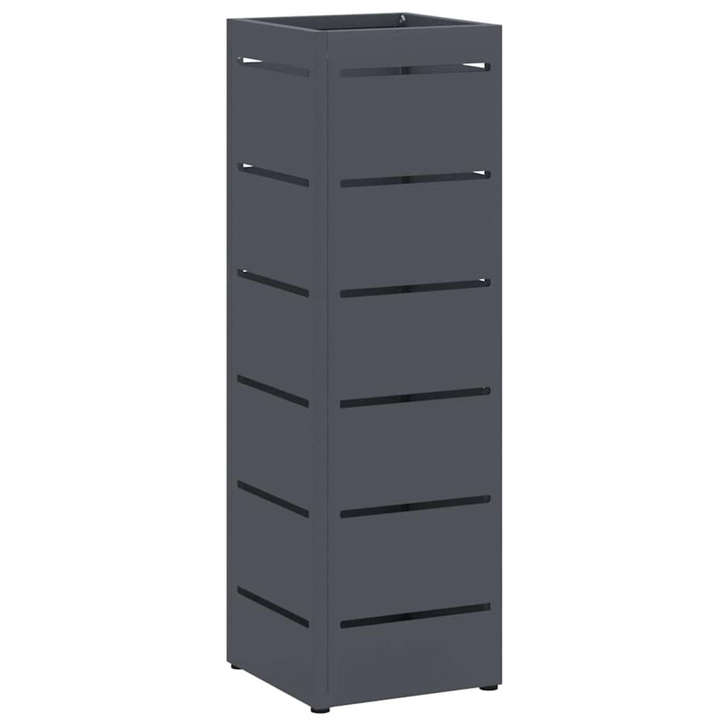 vidaXL Stojak na Parasol Deszczowy antracytowy 15,5 x 15,5 x 49 cm
