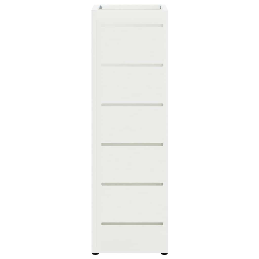 vidaXL Stojak na Parasol Deszczowy Biały 15,5 x 15,5 x 49 cm Stal