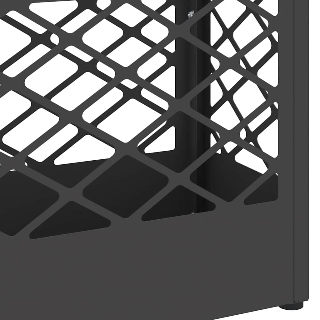 vidaXL Stojak na Parasol Deszczowy Czarny 28 x 12 x 41 cm Stal