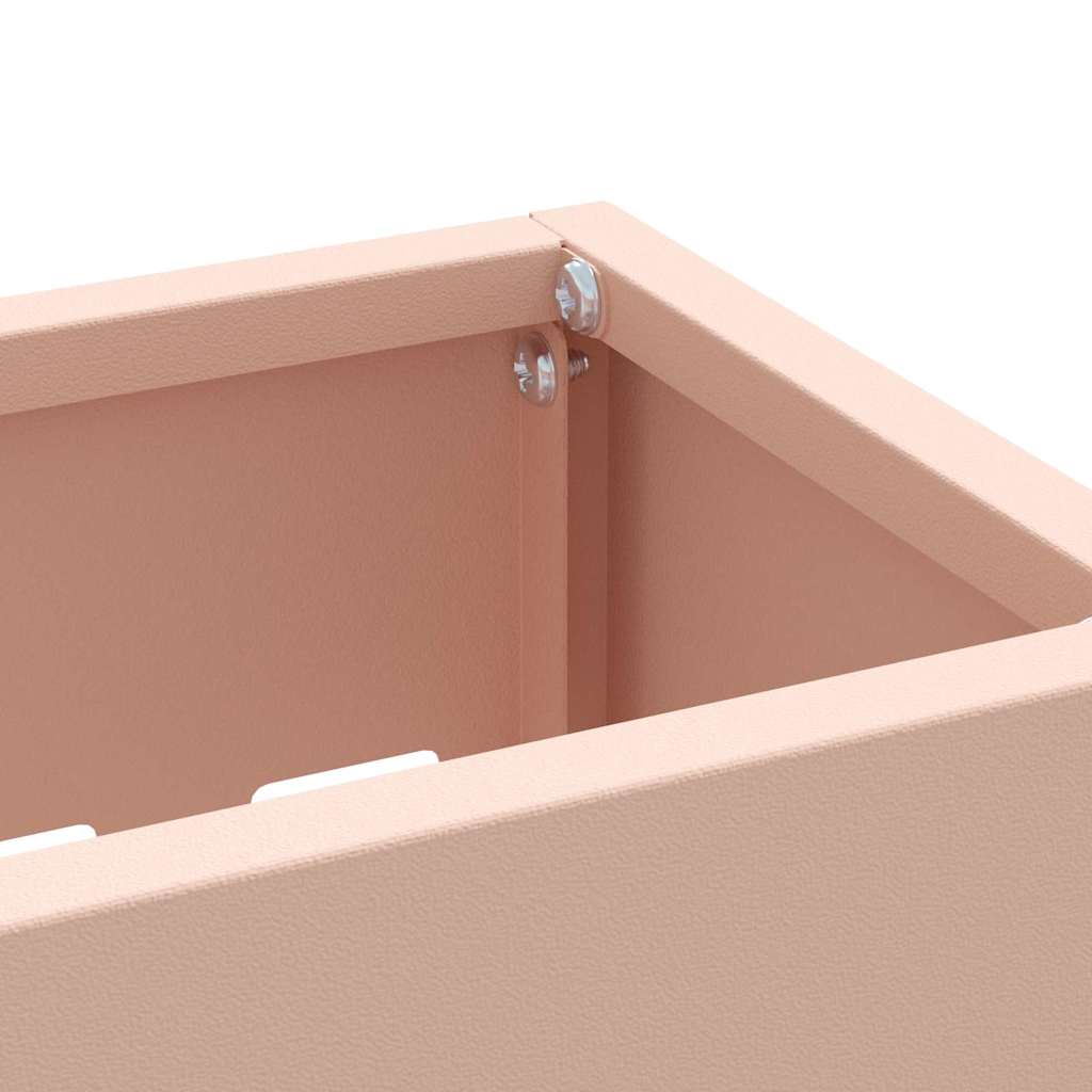 vidaXL Stojak na Parasol Deszczowy różowy 28 x 12 x 41 cm Stal