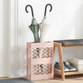 vidaXL Stojak na Parasol Deszczowy różowy 28 x 12 x 41 cm Stal