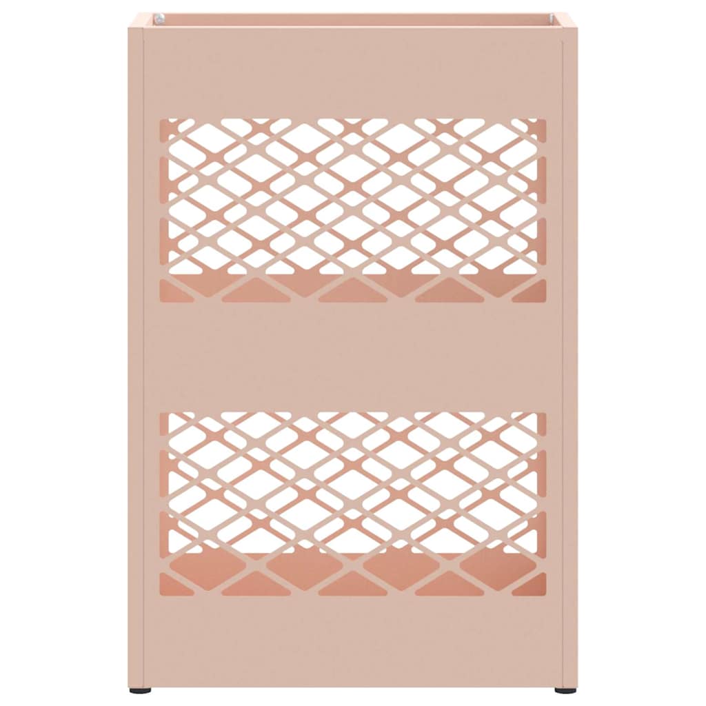 vidaXL Stojak na Parasol Deszczowy różowy 28 x 12 x 41 cm Stal