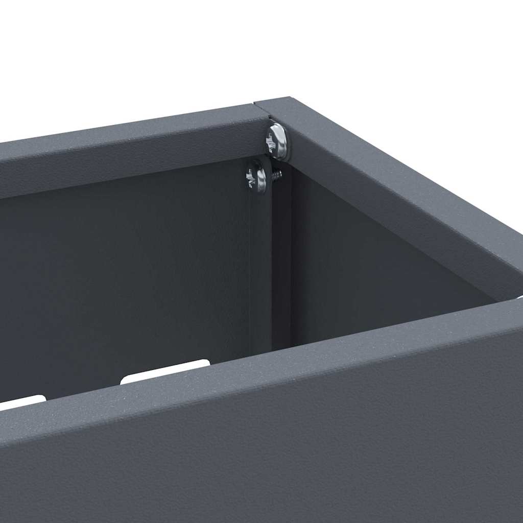 vidaXL Stojak na Parasol Deszczowy antracytowy 28 x 12 x 41 cm Stal