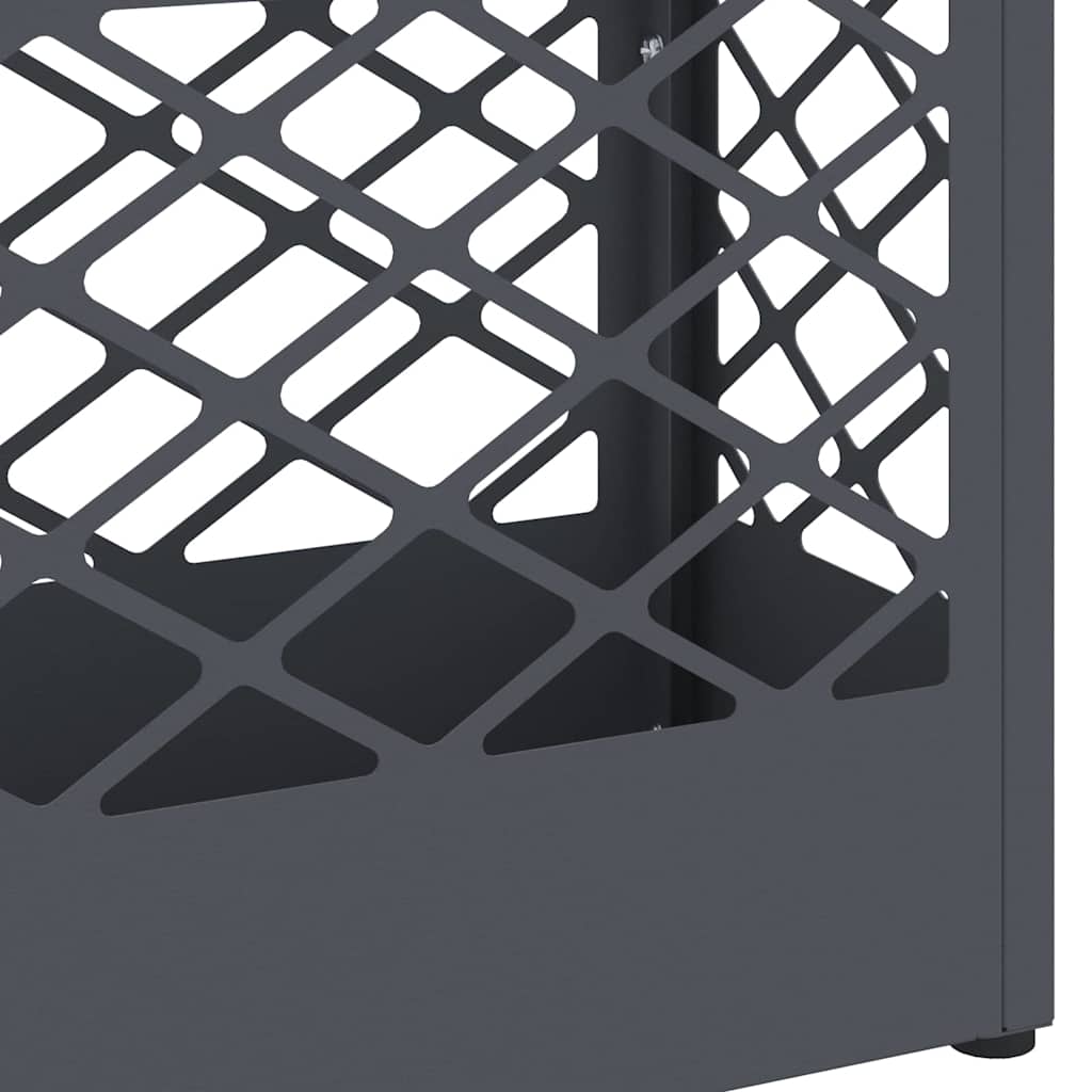 vidaXL Stojak na Parasol Deszczowy antracytowy 28 x 12 x 41 cm Stal