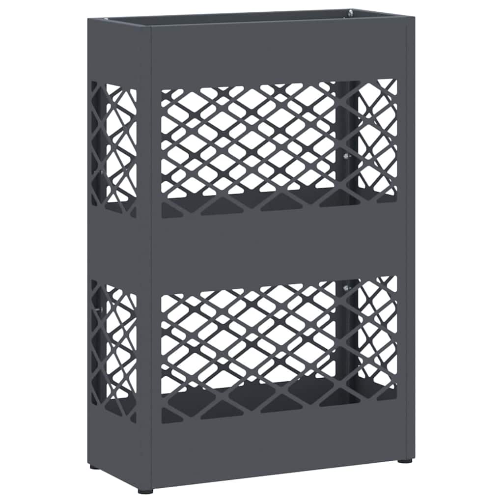 vidaXL Stojak na Parasol Deszczowy antracytowy 28 x 12 x 41 cm Stal