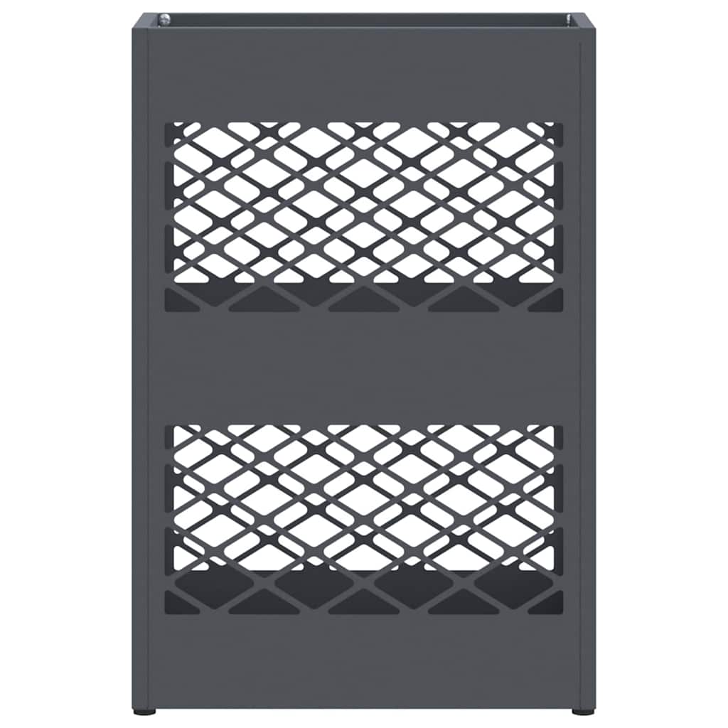 vidaXL Stojak na Parasol Deszczowy antracytowy 28 x 12 x 41 cm Stal