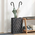 vidaXL Stojak na Parasol Deszczowy Czarny 28 x 12 x 41 cm Stal