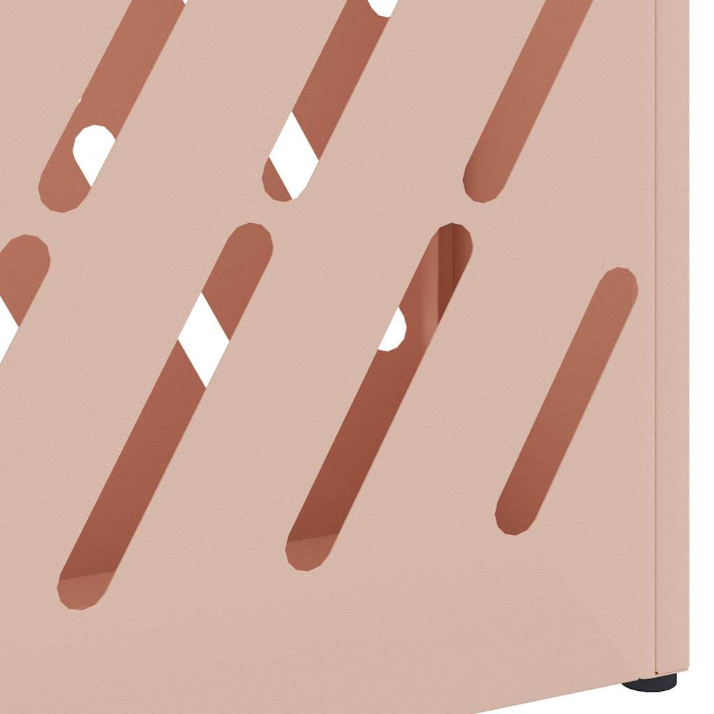 vidaXL Stojak na Parasol Deszczowy różowy 28 x 12 x 41 cm Stal