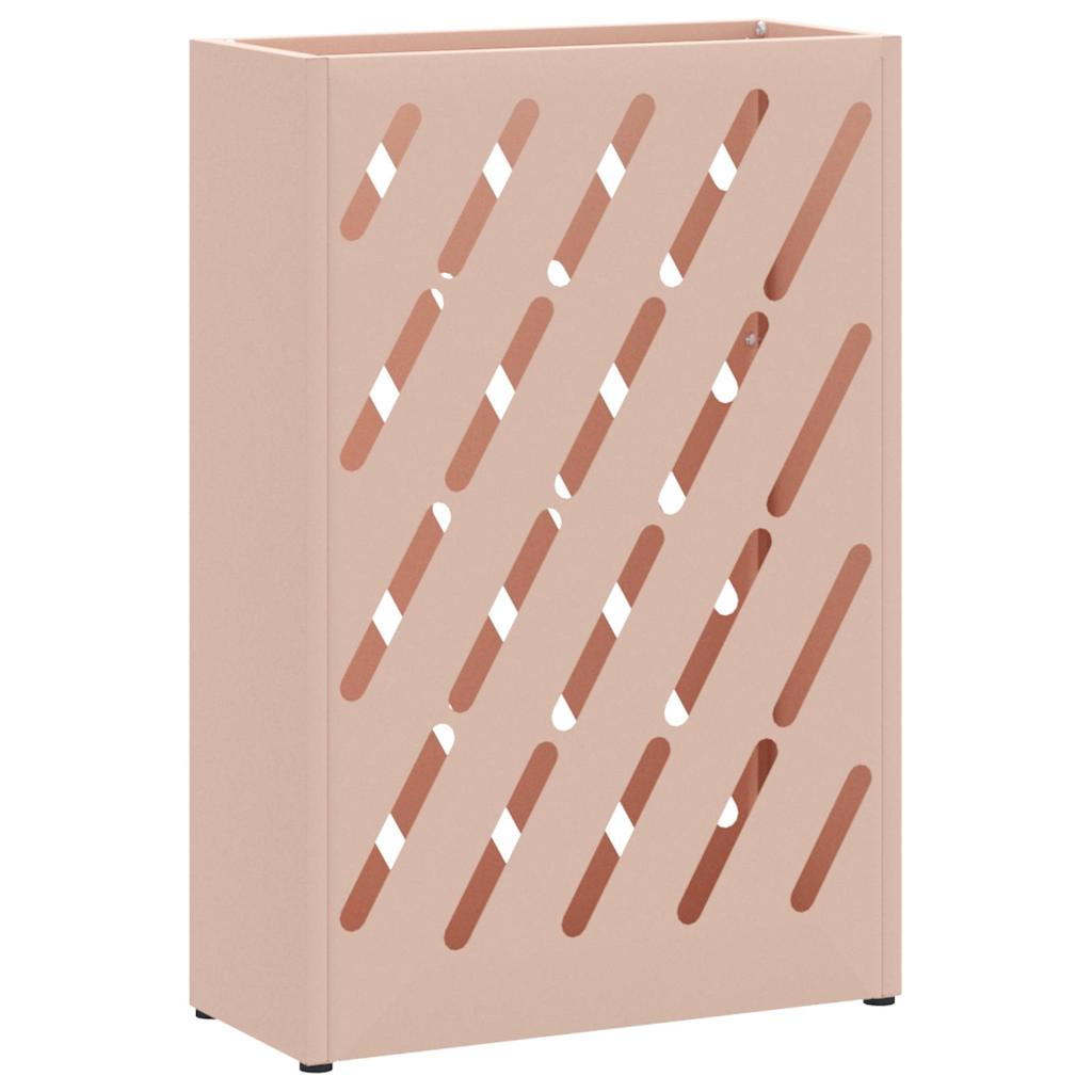 vidaXL Stojak na Parasol Deszczowy różowy 28 x 12 x 41 cm Stal
