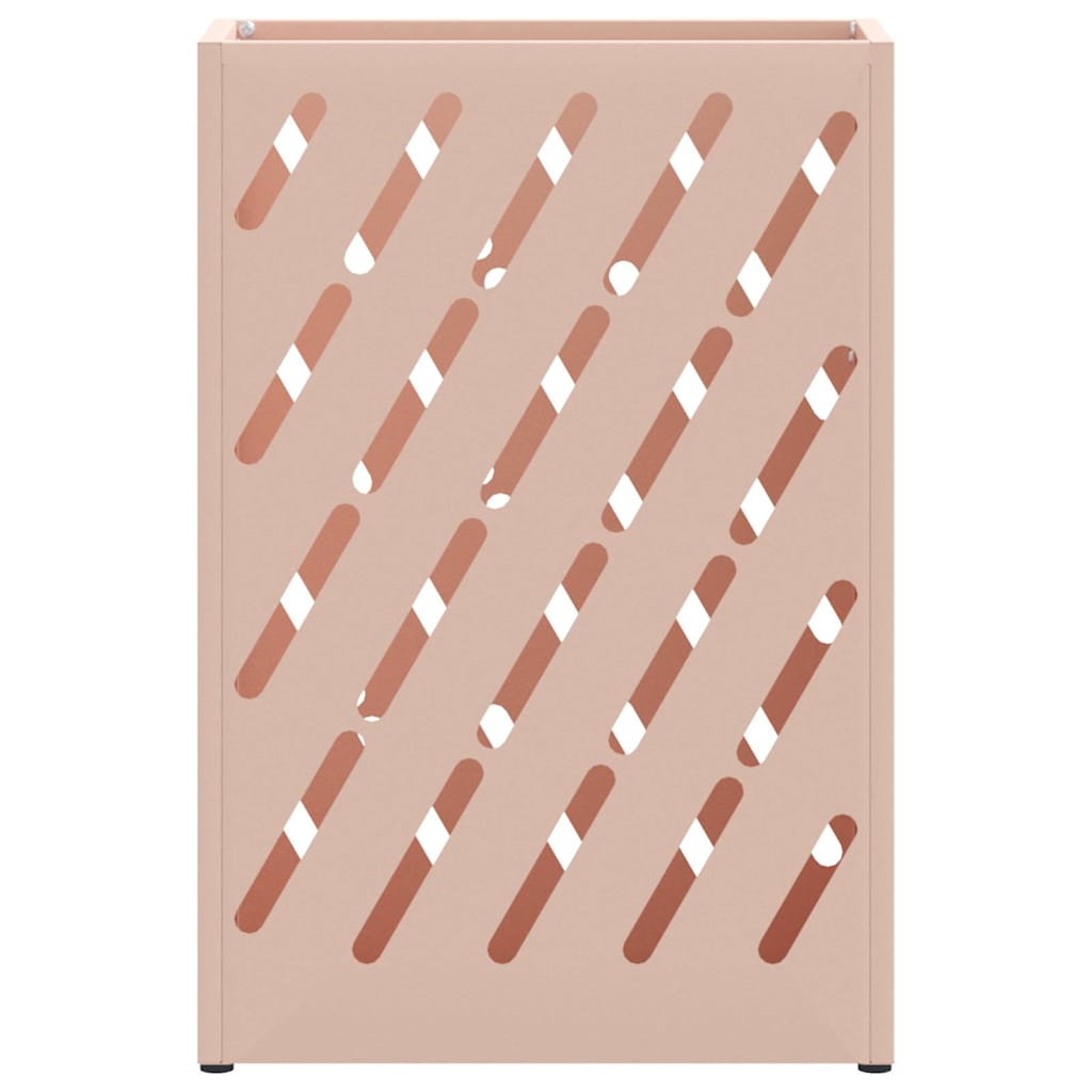vidaXL Stojak na Parasol Deszczowy różowy 28 x 12 x 41 cm Stal