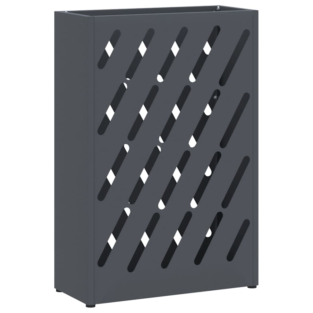 vidaXL Stojak na Parasol Deszczowy antracytowy 28 x 12 x 41 cm Stal