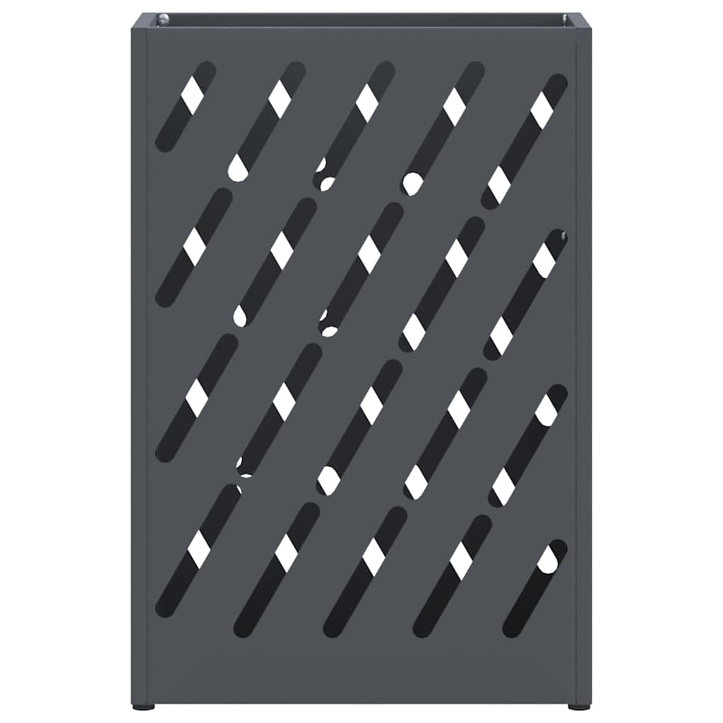 vidaXL Stojak na Parasol Deszczowy antracytowy 28 x 12 x 41 cm Stal