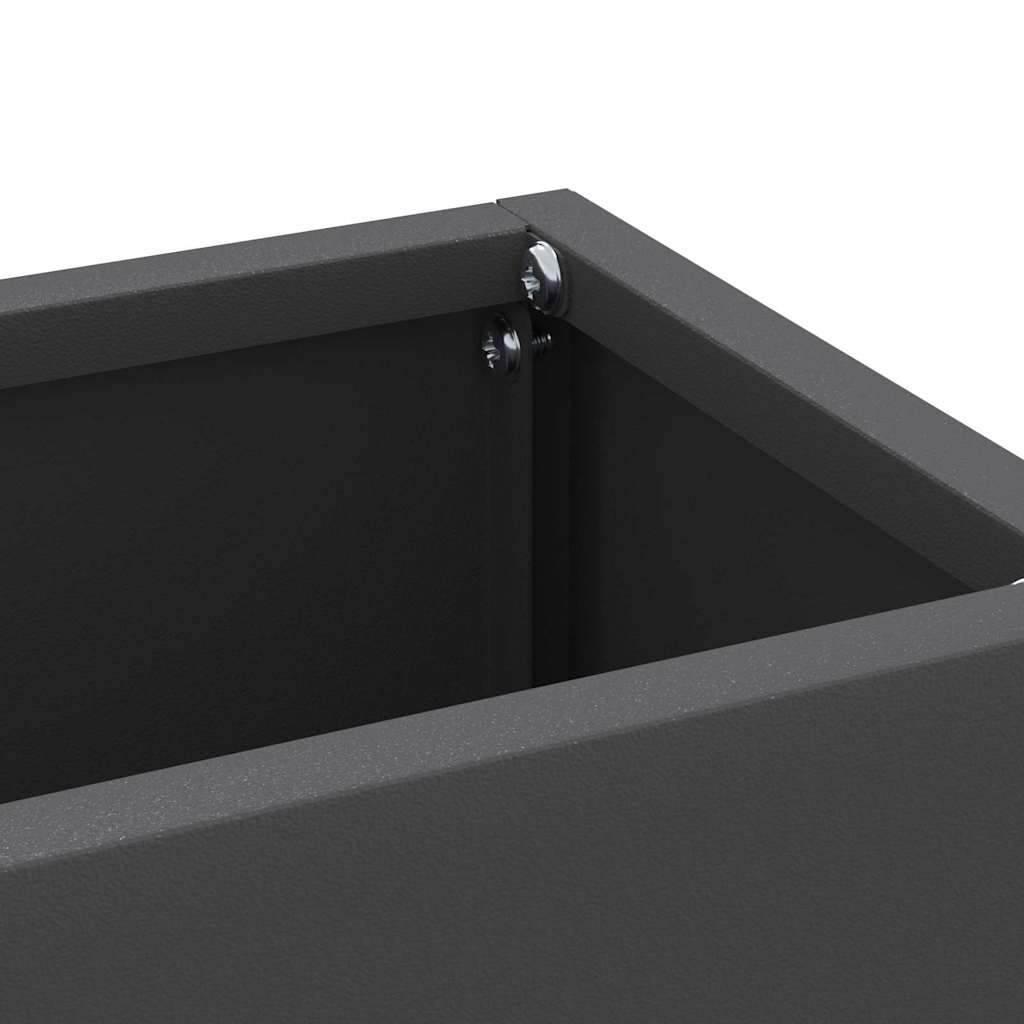 vidaXL Stojak na Parasol Deszczowy Czarny 28 x 12 x 41 cm Stal