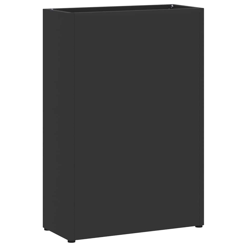 vidaXL Stojak na Parasol Deszczowy Czarny 28 x 12 x 41 cm Stal