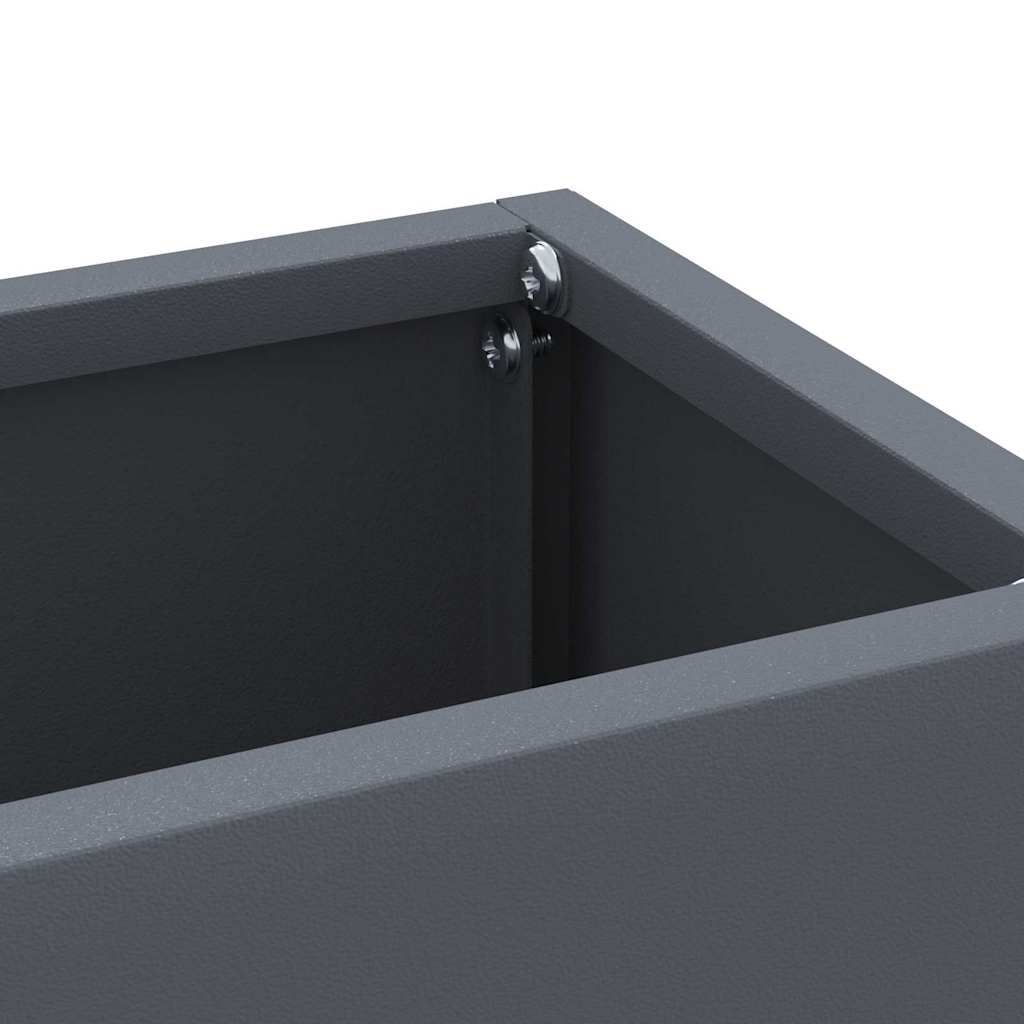 vidaXL Stojak na Parasol Deszczowy antracytowy 28 x 12 x 41 cm Stal