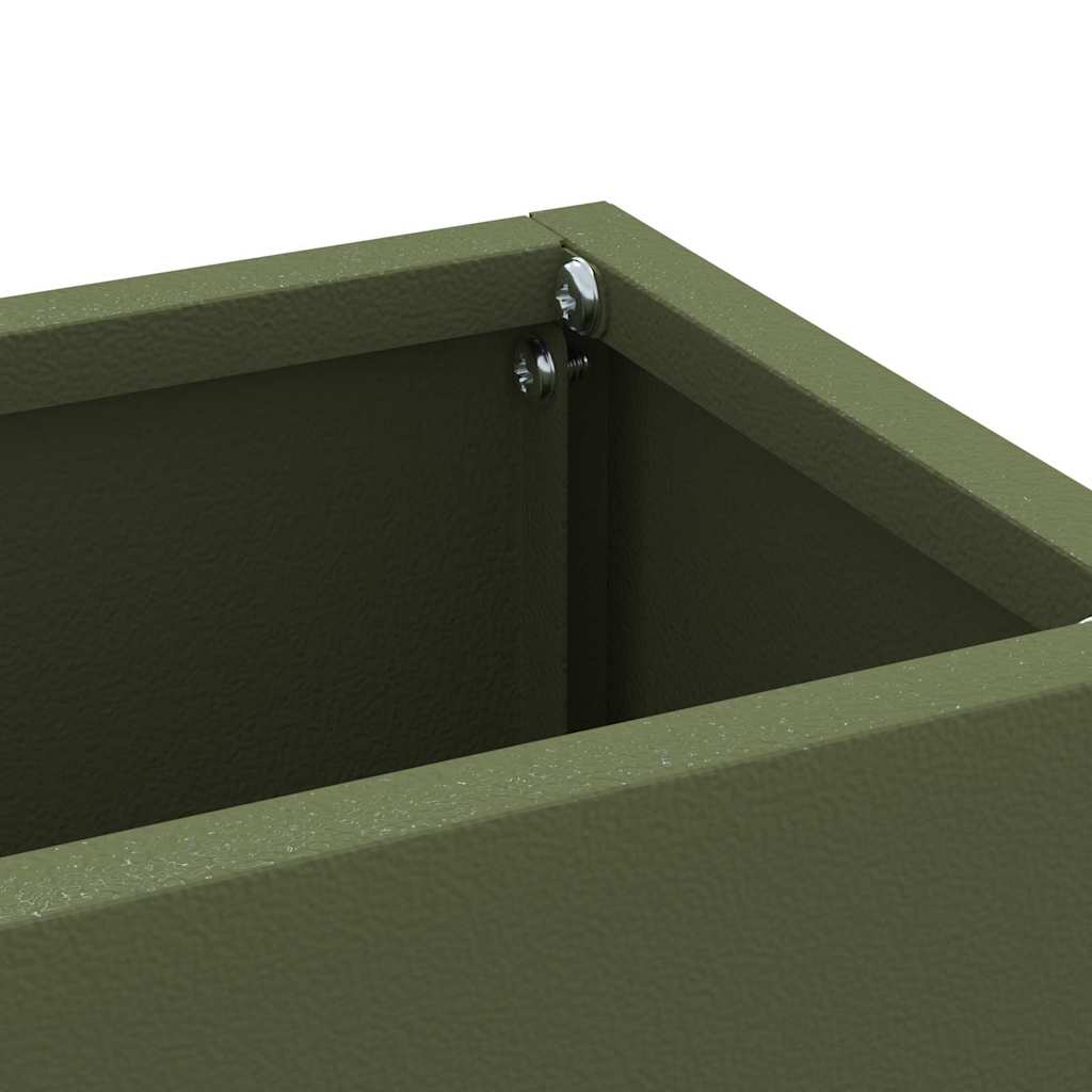 vidaXL Stojak na Parasol Deszczowy Oliwkowy zielony 28 x 12 x 41 cm