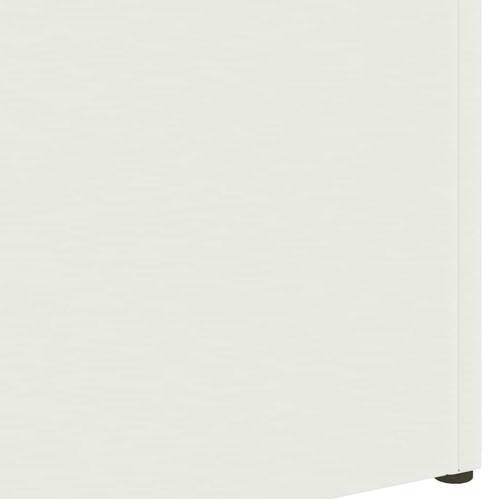 vidaXL Stojak na Parasol Deszczowy Biały 28 x 12 x 41 cm Stal