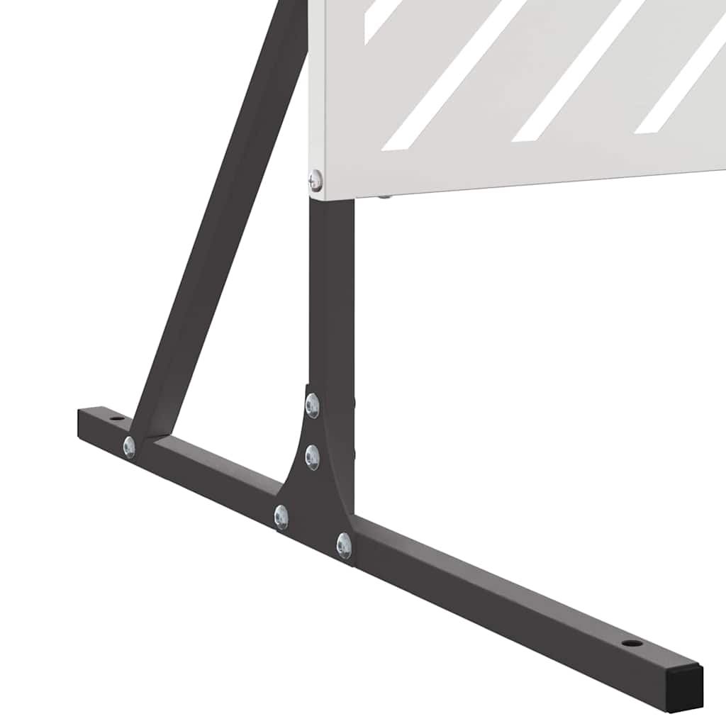 vidaXL Ekran prywatności Szary 100 x 50 x 180 cm Stal
