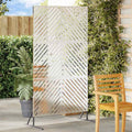 vidaXL Ekran prywatności Szary 100 x 50 x 180 cm Stal