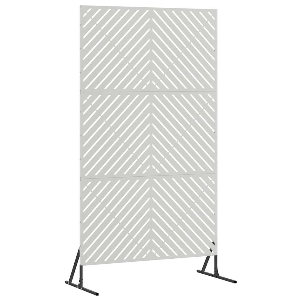 vidaXL Ekran prywatności Szary 100 x 50 x 180 cm Stal