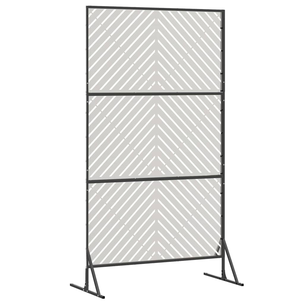 vidaXL Ekran prywatności Szary 100 x 50 x 180 cm Stal