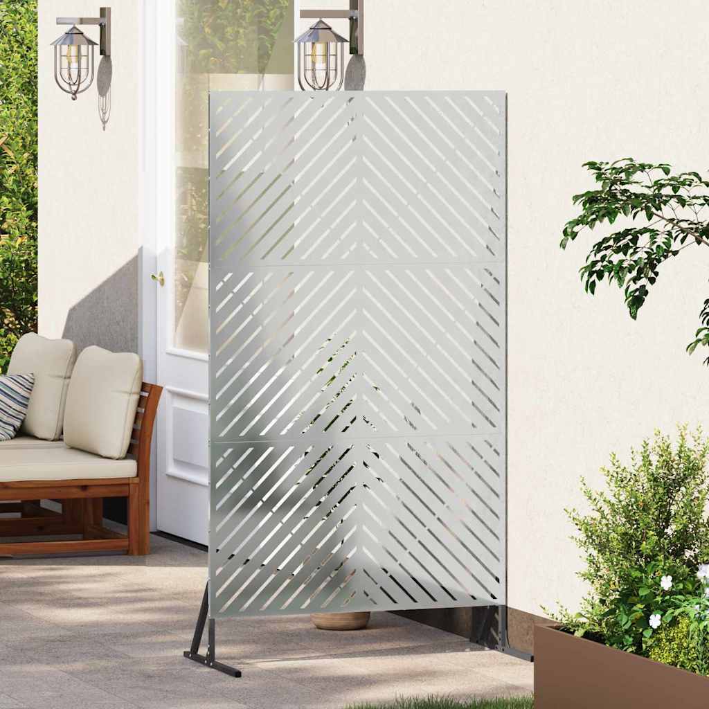vidaXL Ekran prywatności Szary 100 x 50 x 180 cm Stal