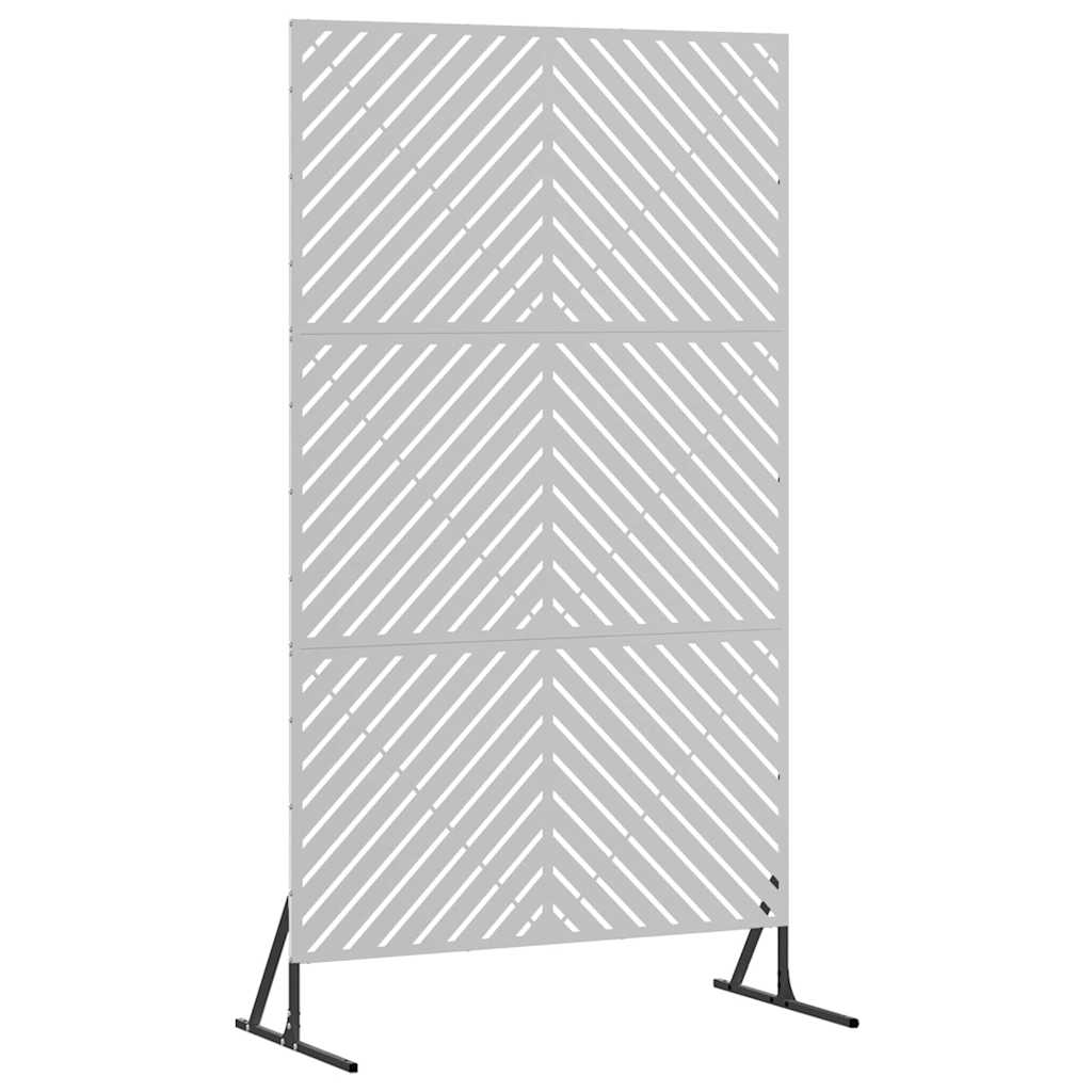vidaXL Ekran prywatności Szary 100 x 50 x 180 cm Stal