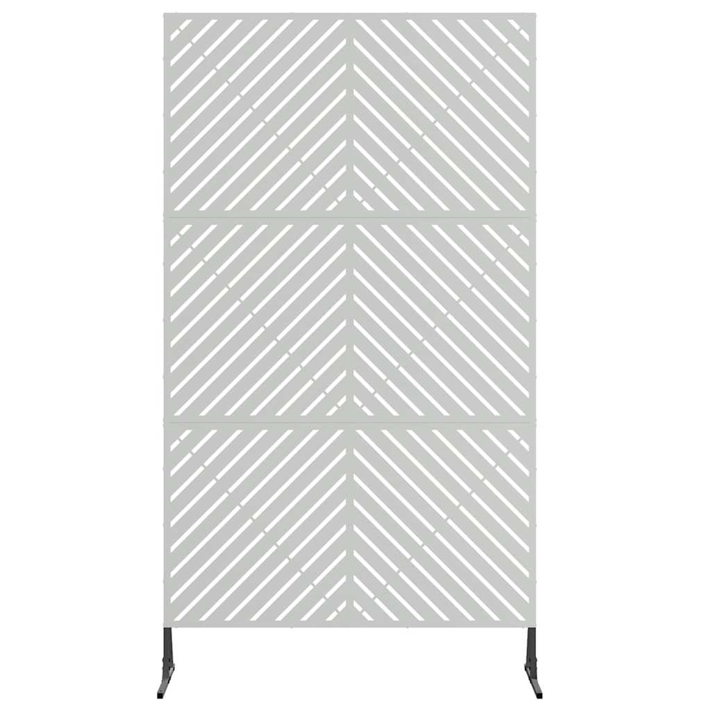 vidaXL Ekran prywatności Szary 100 x 50 x 180 cm Stal