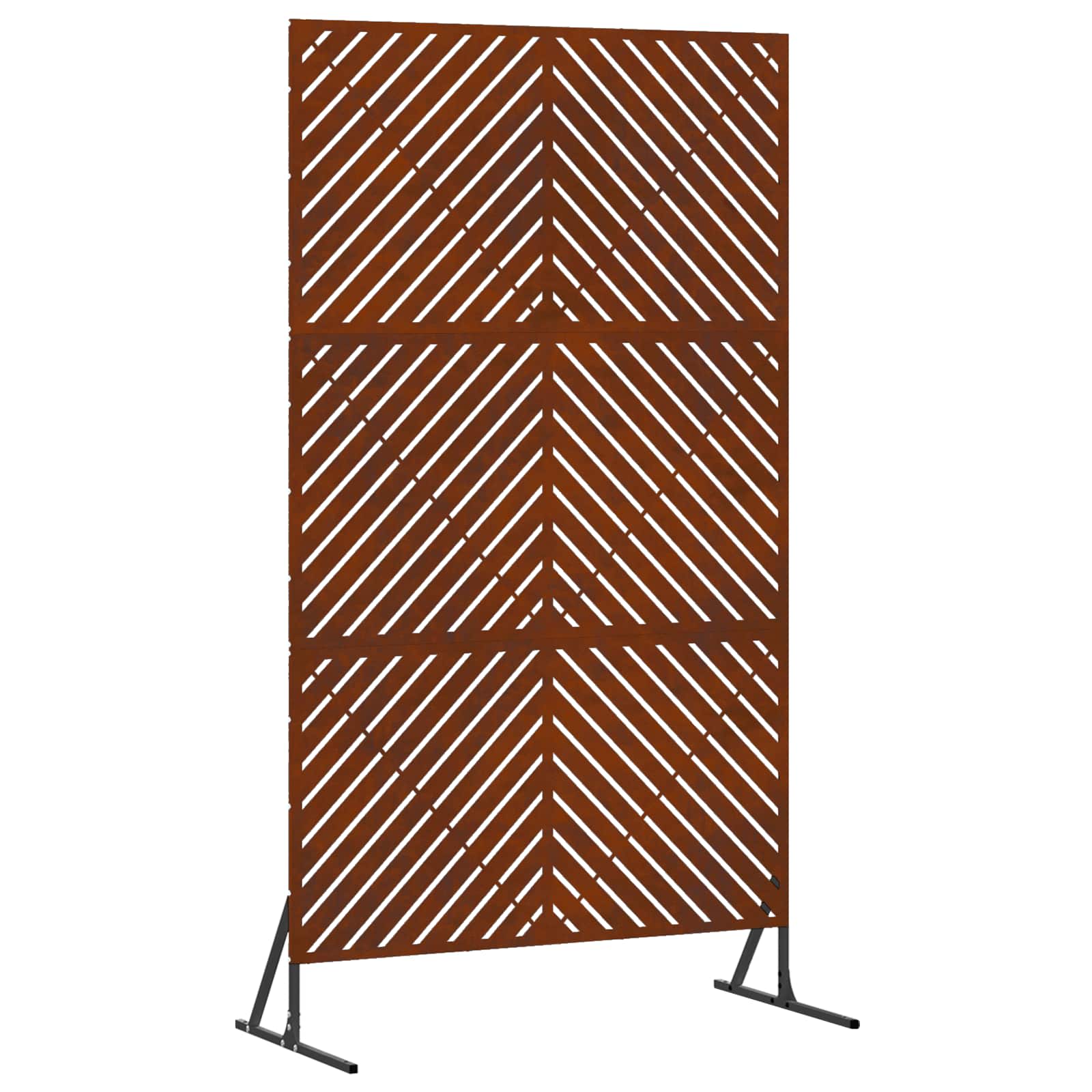 vidaXL Ekran prywatności Szary 100 x 50 x 180 cm Stal