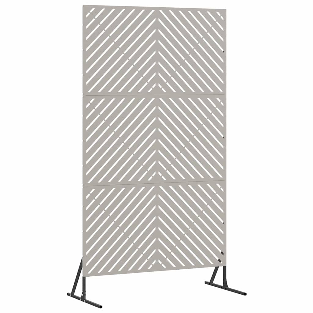 vidaXL Ekran prywatności Szary 100 x 50 x 180 cm Stal