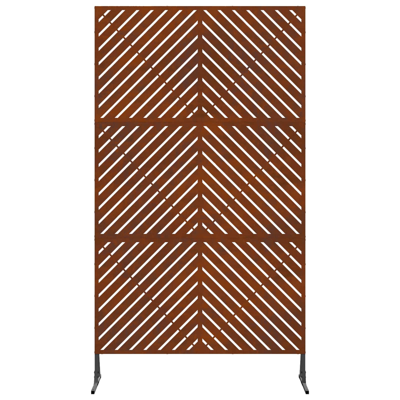 vidaXL Ekran prywatności Szary 100 x 50 x 180 cm Stal