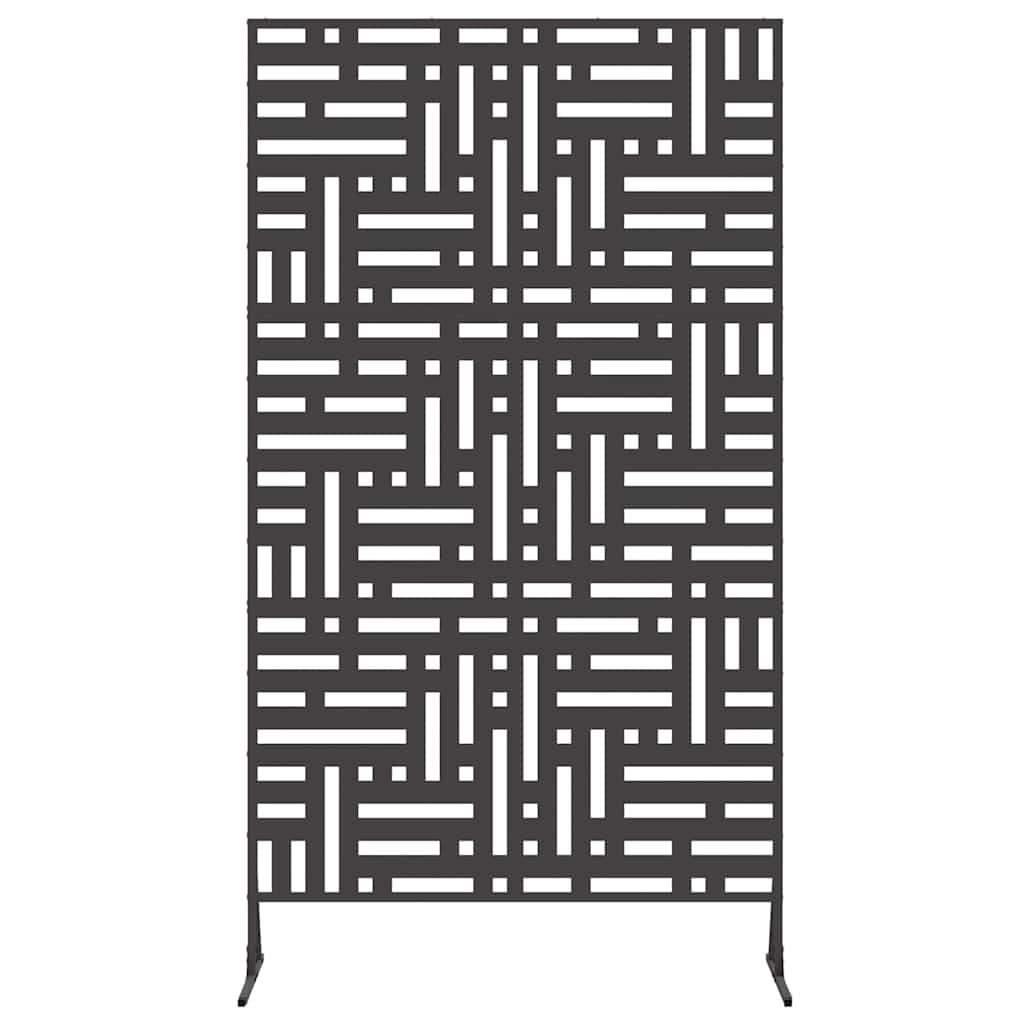vidaXL Ekran prywatności Czarny 100 x 50 x 180 cm Stal