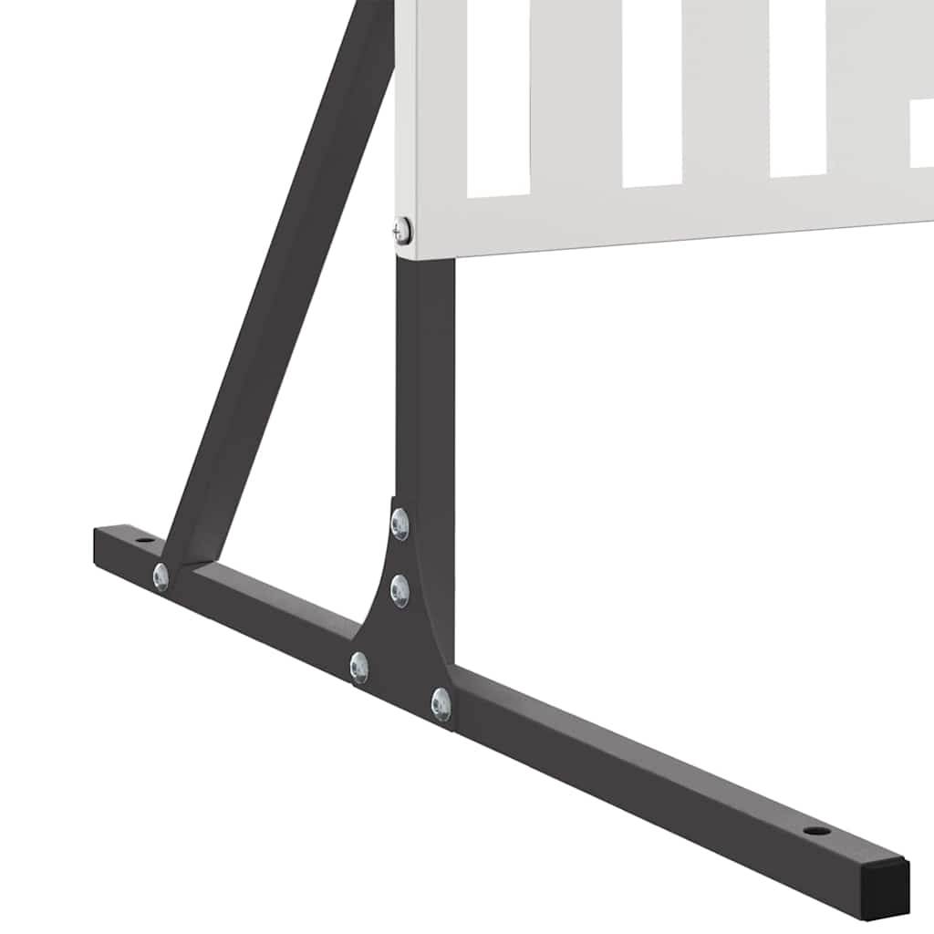 vidaXL Ekran prywatności Szary 100 x 50 x 180 cm Stal
