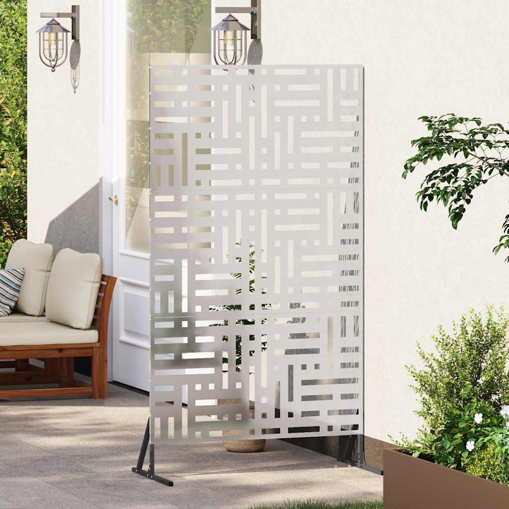 vidaXL Ekran prywatności Szary 100 x 50 x 180 cm Stal