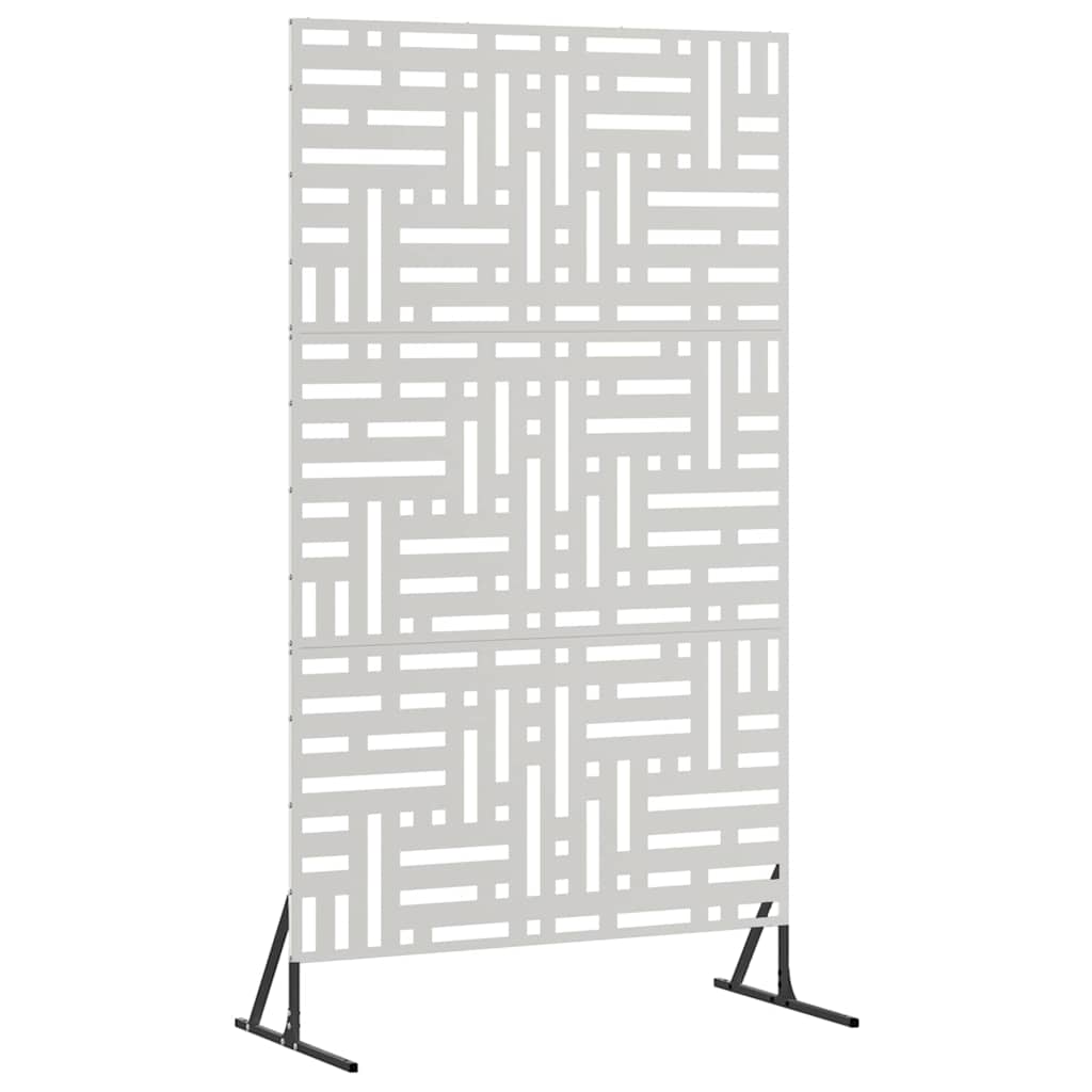 vidaXL Ekran prywatności Szary 100 x 50 x 180 cm Stal