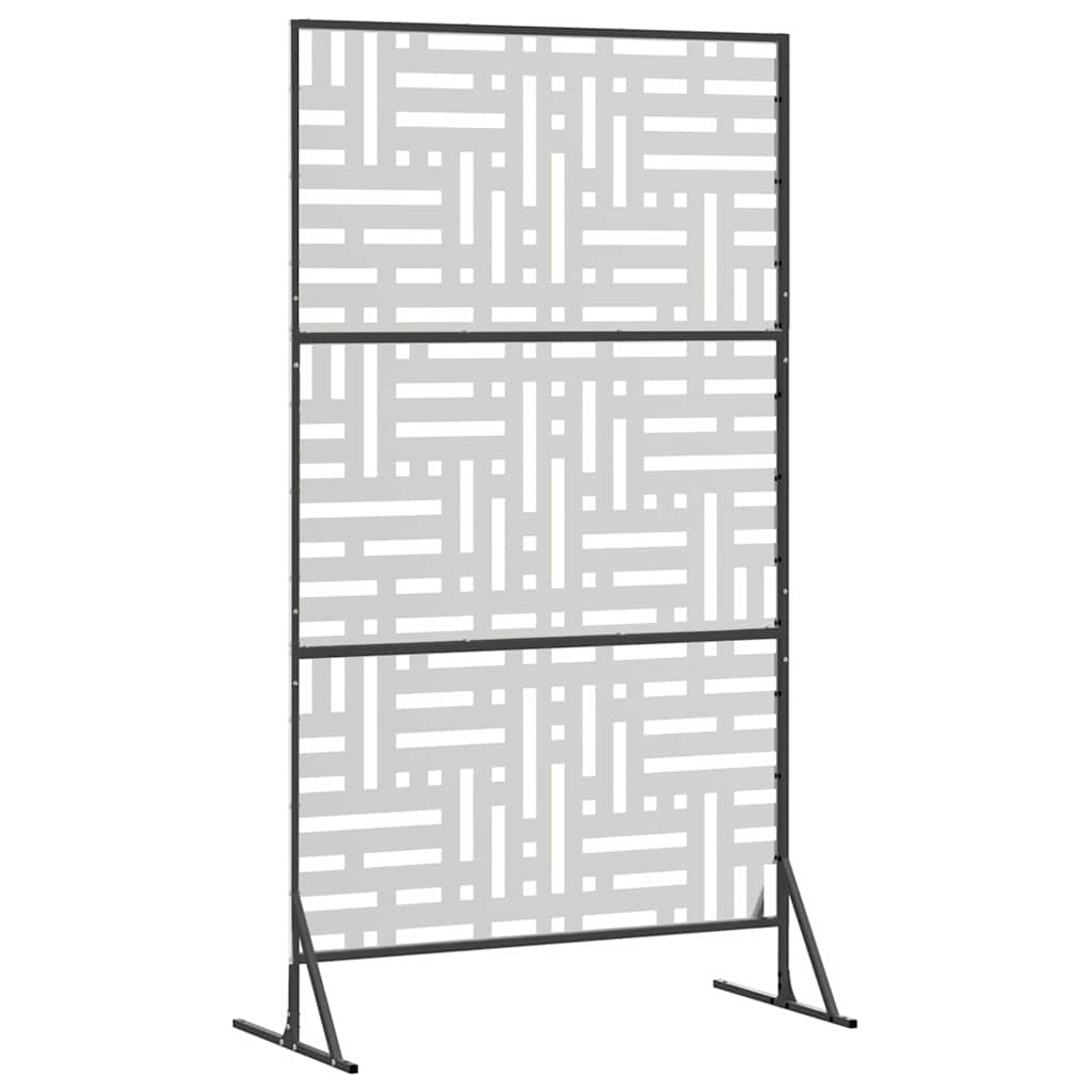 vidaXL Ekran prywatności Szary 100 x 50 x 180 cm Stal